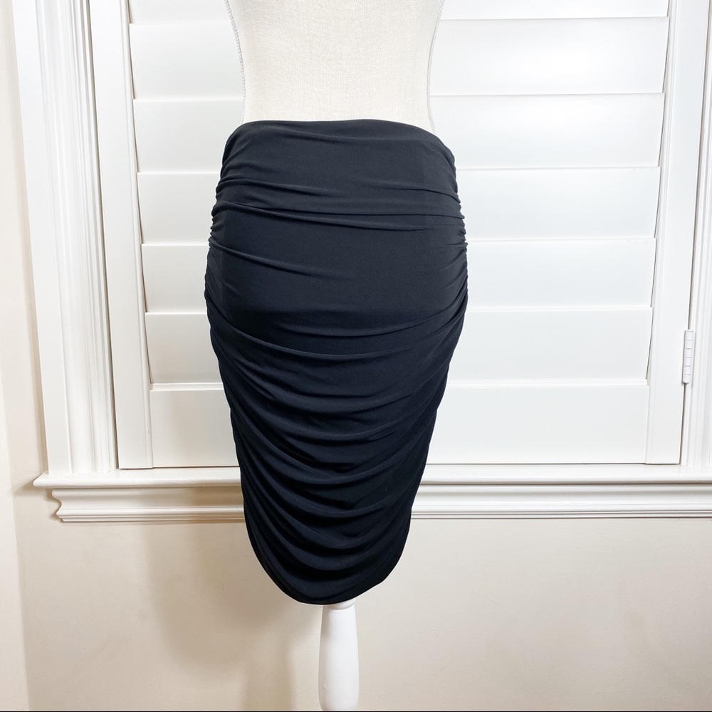 Calvin Klein Black power stretch pencil skirt